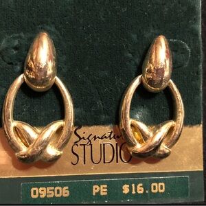 Signature Studio Gold Teardrop Earrings